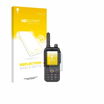 Parte frontale di una confezione del prodotto con il logo del marchio upscreen. Accanto è raffigurato il dispositivo Inrico T3