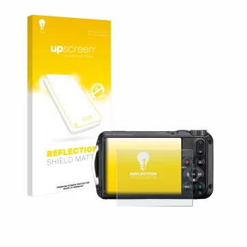 Parte frontale di una confezione del prodotto con il logo del marchio upscreen. Accanto è raffigurato il dispositivo Ricoh Pen