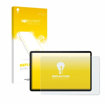 Parte frontale di una confezione del prodotto con il logo del marchio upscreen. Accanto è raffigurato il dispositivo Huawei Ma