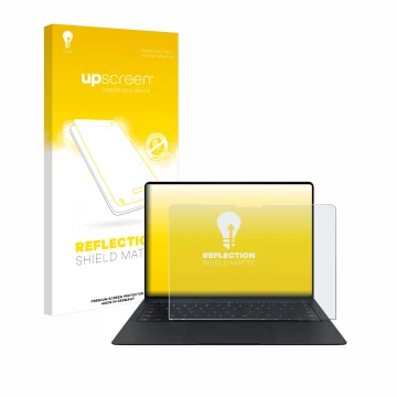 Parte frontale di una confezione del prodotto con il logo del marchio upscreen. Accanto è raffigurato il dispositivo Huawei Ma