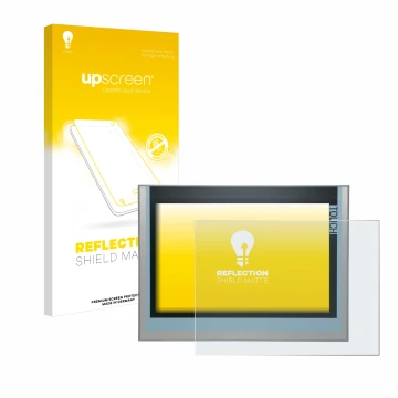 Parte frontale di una confezione del prodotto con il logo del marchio upscreen. Accanto è raffigurato il dispositivo Siemens K