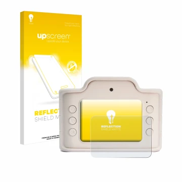 Parte frontale di una confezione del prodotto con il logo del marchio upscreen. Accanto è raffigurato il dispositivo Hoppstar 