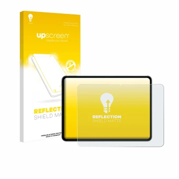 Parte frontale di una confezione del prodotto con il logo del marchio upscreen. Accanto è raffigurato il dispositivo OnePlus P