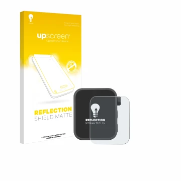 Parte frontale di una confezione del prodotto con il logo del marchio upscreen. Accanto è raffigurato il dispositivo Godox X3 