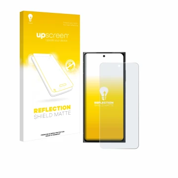 Parte frontale di una confezione del prodotto con il logo del marchio upscreen. Accanto è raffigurato il dispositivo HMD Skyli