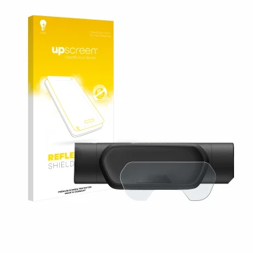 Parte frontale di una confezione del prodotto con il logo del marchio upscreen. Accanto è raffigurato il dispositivo Segway Ni