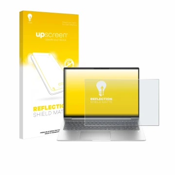 Parte frontale di una confezione del prodotto con il logo del marchio upscreen. Accanto è raffigurato il dispositivo HP ProBoo