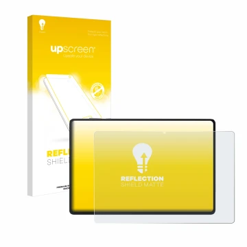 Parte frontale di una confezione del prodotto con il logo del marchio upscreen. Accanto è raffigurato il dispositivo Honor Pad