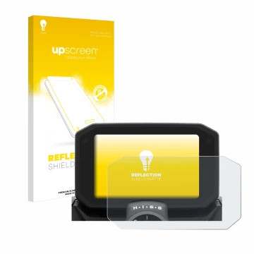 Parte frontale di una confezione del prodotto con il logo del marchio upscreen. Accanto è raffigurato il dispositivo Honda Hor