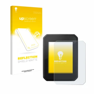 Parte frontale di una confezione del prodotto con il logo del marchio upscreen. Accanto è raffigurato il dispositivo FIT Displ