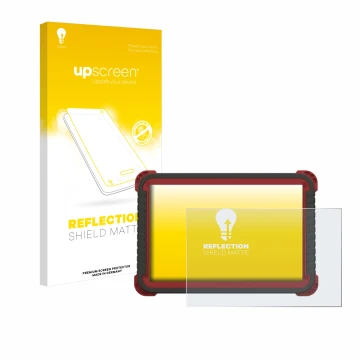 Parte frontale di una confezione del prodotto con il logo del marchio upscreen. Accanto è raffigurato il dispositivo Thinktool