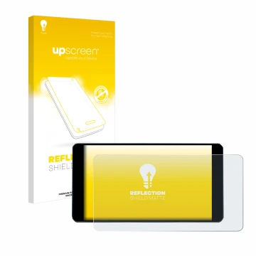 Parte frontale di una confezione del prodotto con il logo del marchio upscreen. Accanto è raffigurato il dispositivo Zontes 35