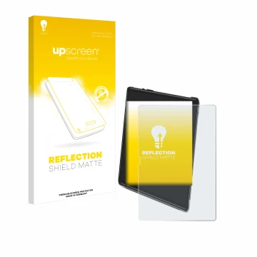 Parte frontale di una confezione del prodotto con il logo del marchio upscreen. Accanto è raffigurato il dispositivo Yestel T1