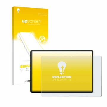 Parte frontale di una confezione del prodotto con il logo del marchio upscreen. Accanto è raffigurato il dispositivo Huawei Ma