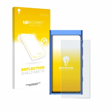 Parte frontale di una confezione del prodotto con il logo del marchio upscreen. Accanto è raffigurato il dispositivo Hiby Digi