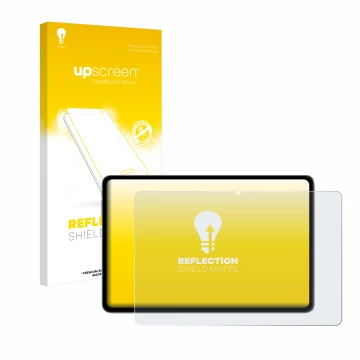 Parte frontale di una confezione del prodotto con il logo del marchio upscreen. Accanto è raffigurato il dispositivo Alldocube