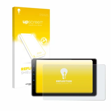 Parte frontale di una confezione del prodotto con il logo del marchio upscreen. Accanto è raffigurato il dispositivo Pioneer S