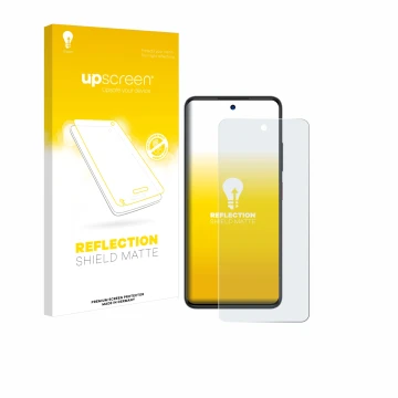 Parte frontale di una confezione del prodotto con il logo del marchio upscreen. Accanto è raffigurato il dispositivo ZTE Blade
