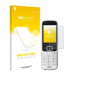 Parte frontale di una confezione del prodotto con il logo del marchio upscreen. Accanto è raffigurato il dispositivo Unify Ope