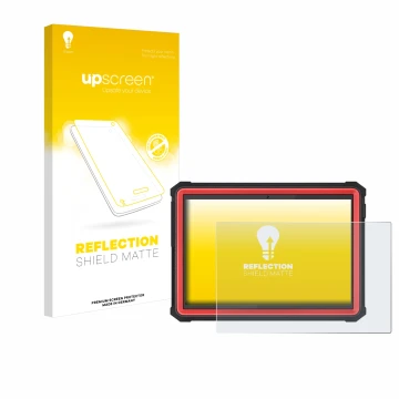Parte frontale di una confezione del prodotto con il logo del marchio upscreen. Accanto è raffigurato il dispositivo Launch X-