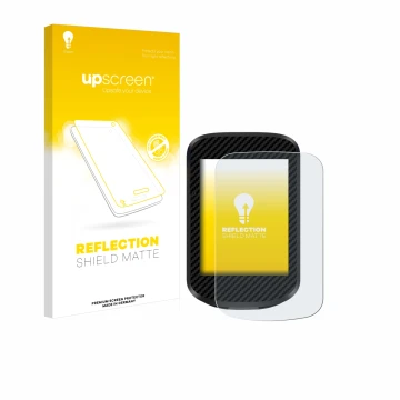 Parte frontale di una confezione del prodotto con il logo del marchio upscreen. Accanto è raffigurato il dispositivo igpsport 