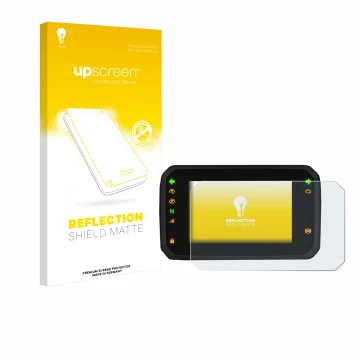 Parte frontale di una confezione del prodotto con il logo del marchio upscreen. Accanto è raffigurato il dispositivo Honda ADV
