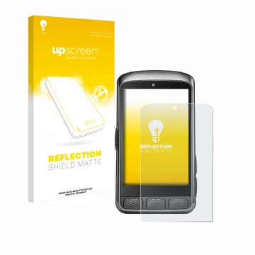 Parte frontale di una confezione del prodotto con il logo del marchio upscreen. Accanto è raffigurato il dispositivo Wahoo Ele