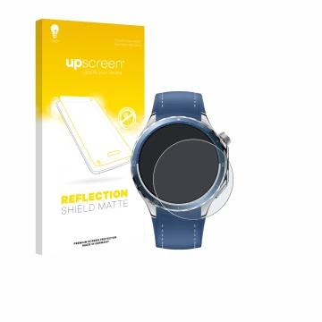 Parte frontale di una confezione del prodotto con il logo del marchio upscreen. Accanto è raffigurato il dispositivo Oppo Watc