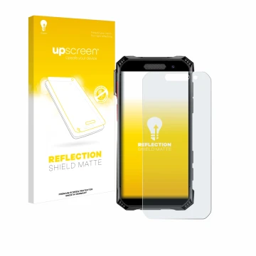 Parte frontale di una confezione del prodotto con il logo del marchio upscreen. Accanto è raffigurato il dispositivo Soyes S10