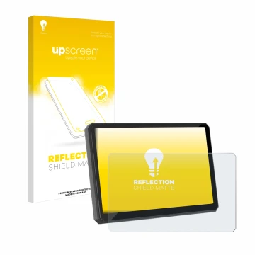 Parte frontale di una confezione del prodotto con il logo del marchio upscreen. Accanto è raffigurato il dispositivo Carpuride