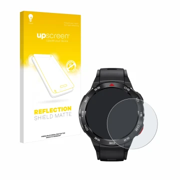 Parte frontale di una confezione del prodotto con il logo del marchio upscreen. Accanto è raffigurato il dispositivo Xiaomi Mi