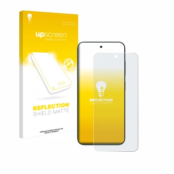 Parte frontale di una confezione del prodotto con il logo del marchio upscreen. Accanto è raffigurato il dispositivo ZTE Blade