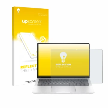 Parte frontale di una confezione del prodotto con il logo del marchio upscreen. Accanto è raffigurato il dispositivo HP EliteB