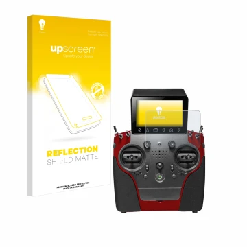 Parte frontale di una confezione del prodotto con il logo del marchio upscreen. Accanto è raffigurato il dispositivo PowerBox 