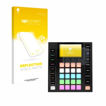 Parte frontale di una confezione del prodotto con il logo del marchio upscreen. Accanto è raffigurato il dispositivo Wolfmix W