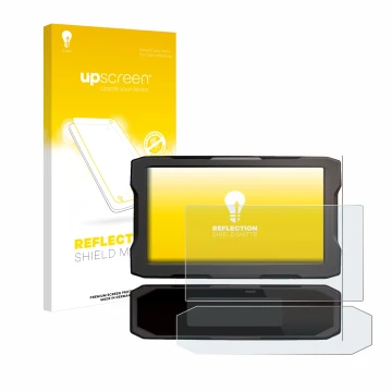 Parte frontale di una confezione del prodotto con il logo del marchio upscreen. Accanto è raffigurato il dispositivo Honda NT 