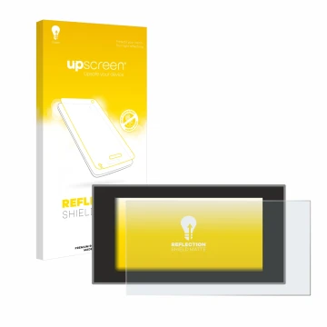 Parte frontale di una confezione del prodotto con il logo del marchio upscreen. Accanto è raffigurato il dispositivo Audi A4 A