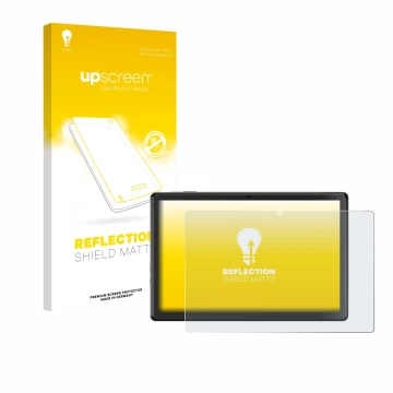 Parte frontale di una confezione del prodotto con il logo del marchio upscreen. Accanto è raffigurato il dispositivo SGIN T10 