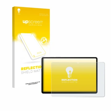 Parte frontale di una confezione del prodotto con il logo del marchio upscreen. Accanto è raffigurato il dispositivo Samsung G