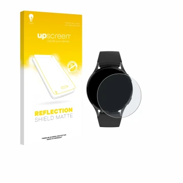Parte frontale di una confezione del prodotto con il logo del marchio upscreen. Accanto è raffigurato il dispositivo Levowatch