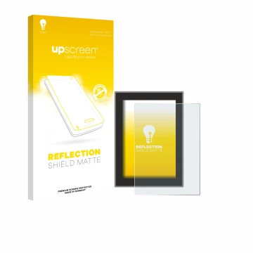 Parte frontale di una confezione del prodotto con il logo del marchio upscreen. Accanto è raffigurato il dispositivo Volvo XC6