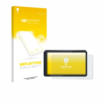 Parte frontale di una confezione del prodotto con il logo del marchio upscreen. Accanto è raffigurato il dispositivo CARabc DB