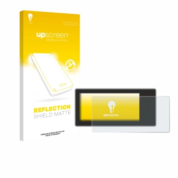 Parte frontale di una confezione del prodotto con il logo del marchio upscreen. Accanto è raffigurato il dispositivo Acta Berg