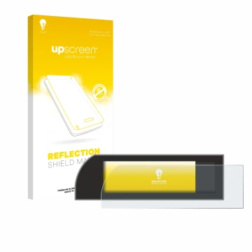 Parte frontale di una confezione del prodotto con il logo del marchio upscreen. Accanto è raffigurato il dispositivo Porsche 9
