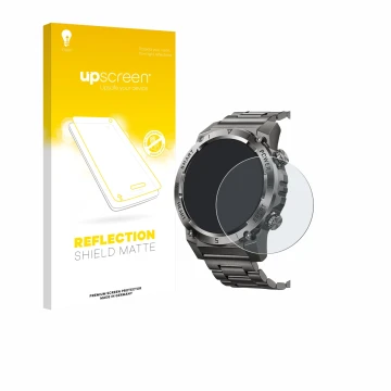 Parte frontale di una confezione del prodotto con il logo del marchio upscreen. Accanto è raffigurato il dispositivo Naixues 5