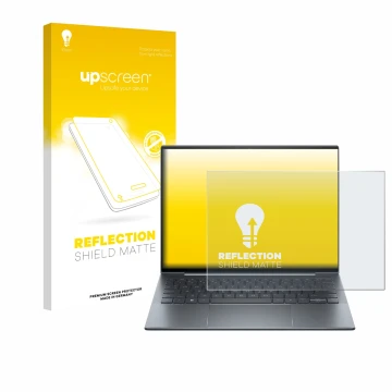 Parte frontale di una confezione del prodotto con il logo del marchio upscreen. Accanto è raffigurato il dispositivo HP Dragon