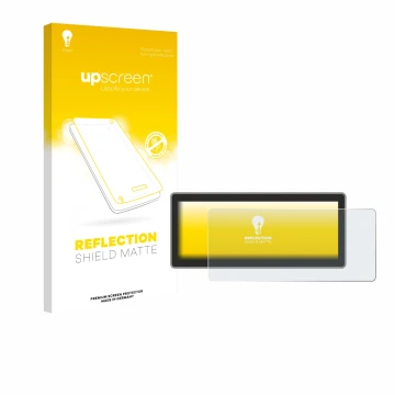 Parte frontale di una confezione del prodotto con il logo del marchio upscreen. Accanto è raffigurato il dispositivo RSNAV Ser