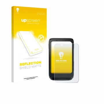 Parte frontale di una confezione del prodotto con il logo del marchio upscreen. Accanto è raffigurato il dispositivo iGPSPORT 