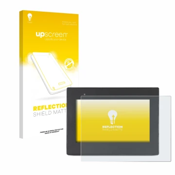 Parte frontale di una confezione del prodotto con il logo del marchio upscreen. Accanto è raffigurato il dispositivo Weintek c