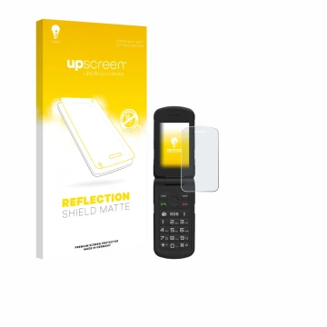 Parte frontale di una confezione del prodotto con il logo del marchio upscreen. Accanto è raffigurato il dispositivo AGM M10 c